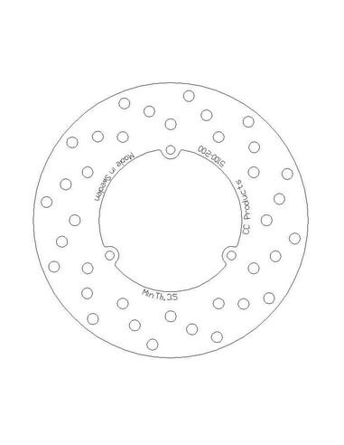 DISQUE DE FREIN ARRIERE KTM 125-500 86-87