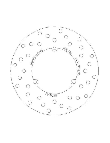 DISQUE DE FREIN ARRIERE KTM 125-500 86-87