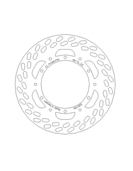 DISQUE DE FREIN AVANT KTM 125-500 85-87 DNRO