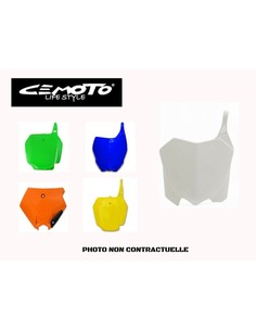 CEMOTO PLAQUES NUMERO AVANT KTM 65 SX 09/15 BLANC
