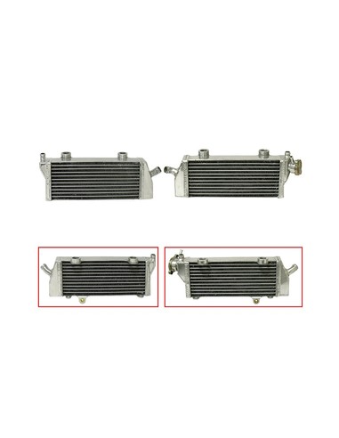 PAIRE DE RADIATEURS PSYCHIC KTM 250 SXF 07/15 / 250 SXS-F 07 / 250 XC-F 08/15 /