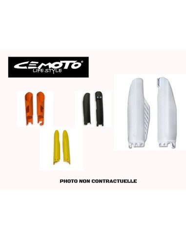 PROTECTIONS DE FOURCHE CE MOTO KTM 08-15 NOIRES