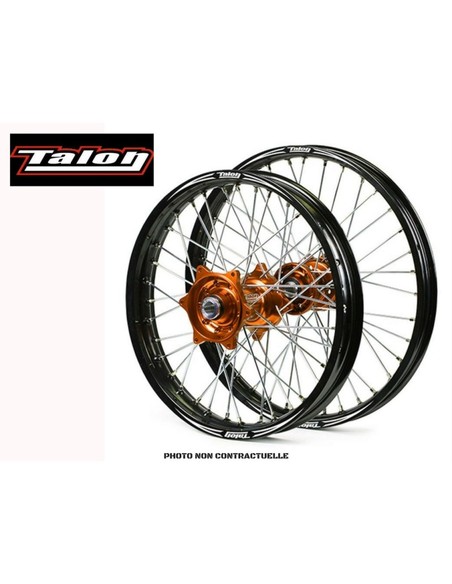 ROUE AVANT TALON EVO MOYEU ORANGE CERCLE NOIR 21 X 1.6 KTM/HUSQVARNA